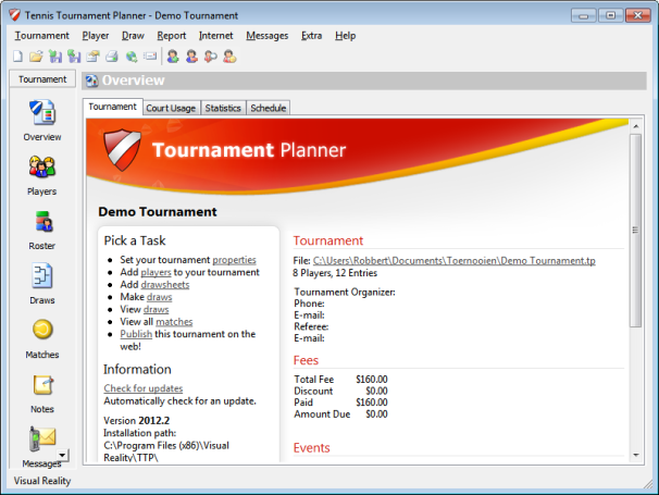 Visual Tournaments